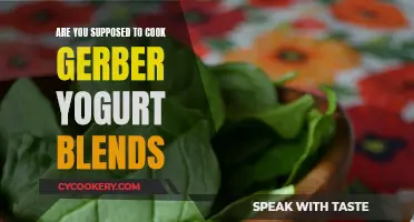 Gerber Yogurt Blends: To Cook or Not to Cook?