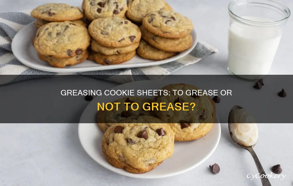 are you supposed to grease pan for cookies