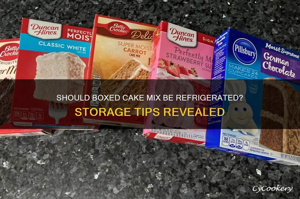 are you supposed to refrigerate boxed cake mix came