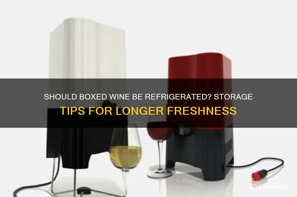 are you supposed to refrigerate boxed wine