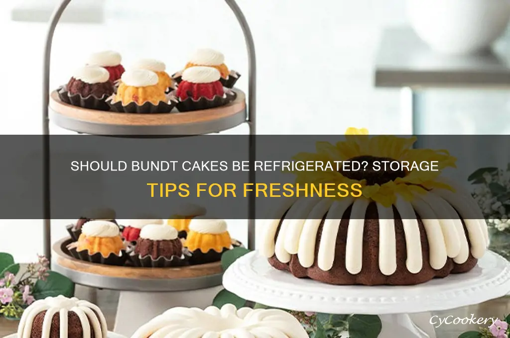 are you supposed to refrigerate bundt cakes