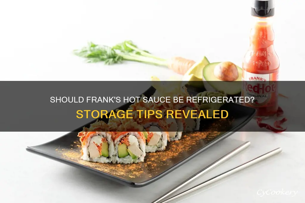 are you supposed to refrigerate frank