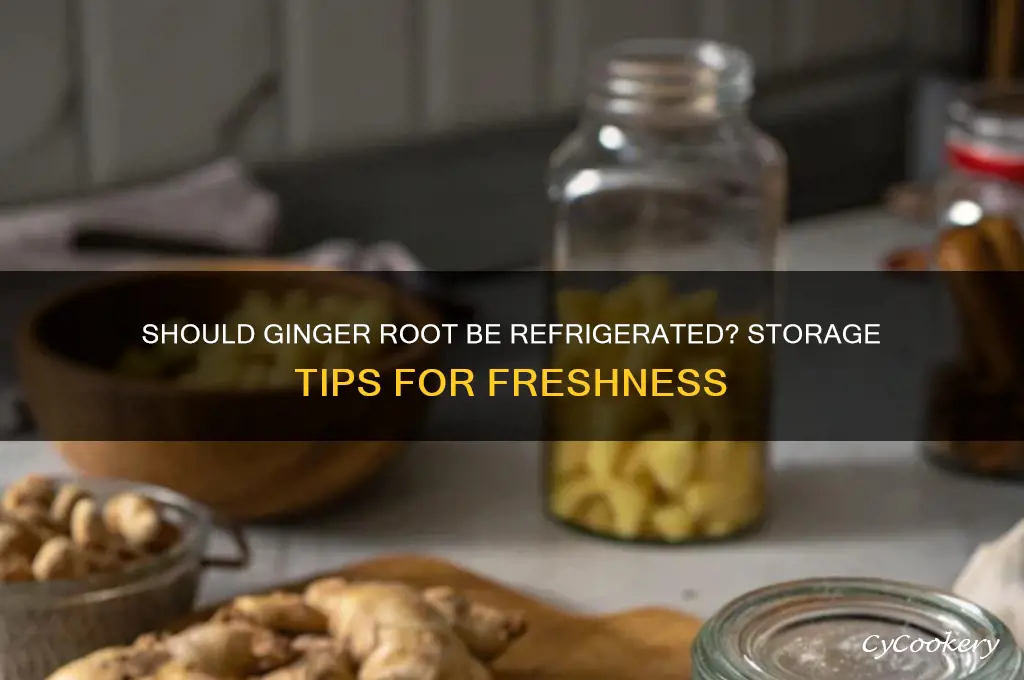 are you supposed to refrigerate ginger root