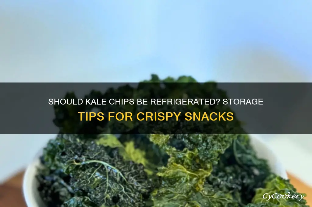 are you supposed to refrigerate kale chips