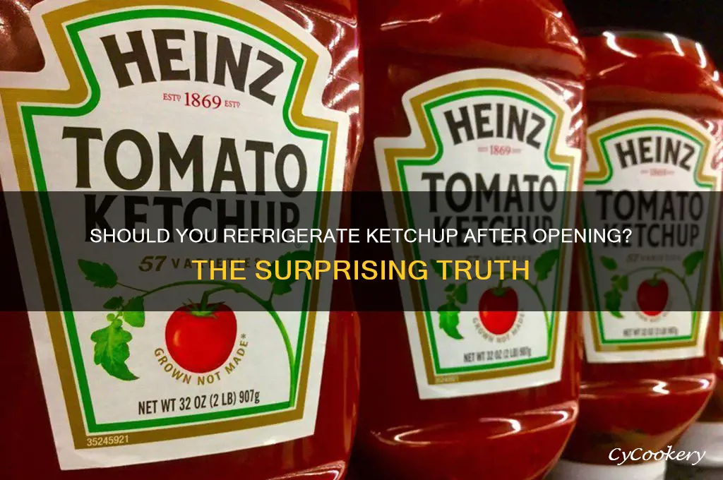 are you supposed to refrigerate ketchup after opening