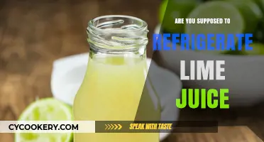 Should Lime Juice Be Refrigerated? Storage Tips for Freshness