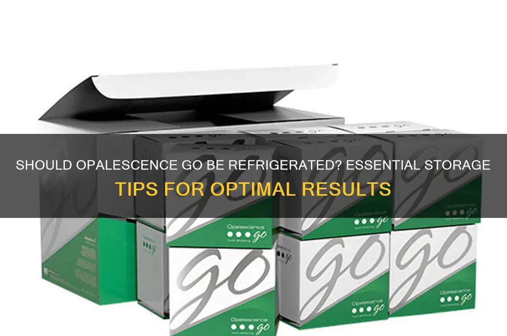 are you supposed to refrigerate opalescence go