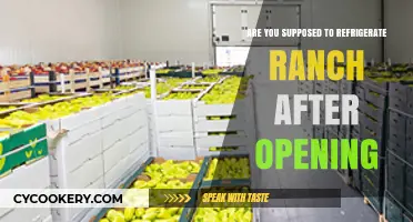 Should Ranch Be Refrigerated After Opening? The Ultimate Guide