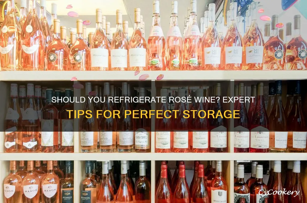 are you supposed to refrigerate rose wine