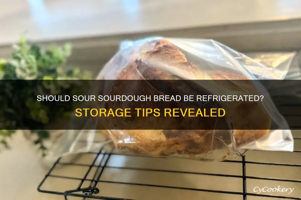are you supposed to refrigerate sour sourdough bread