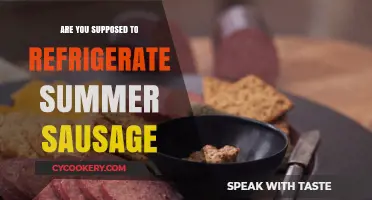 Should Summer Sausage Be Refrigerated? Storage Tips for Freshness