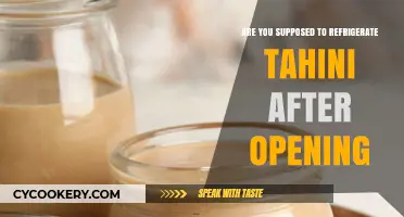 Should You Refrigerate Tahini After Opening? Storage Tips Revealed
