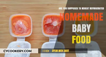 Reheating Refrigerated Homemade Baby Food: Safe Practices and Tips