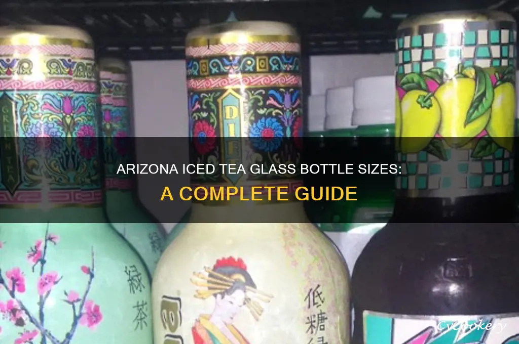 arizona iced tea glass bottle sizes