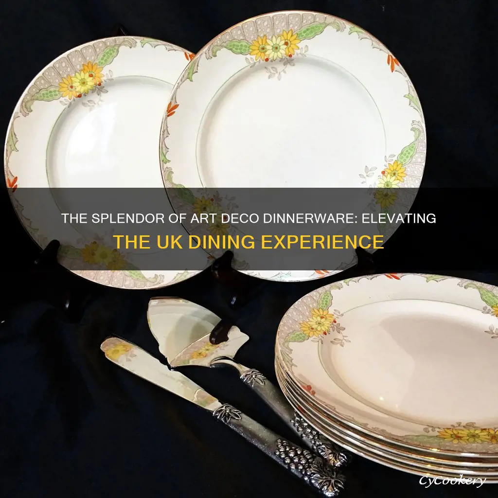 art deco dinnerware sets uk