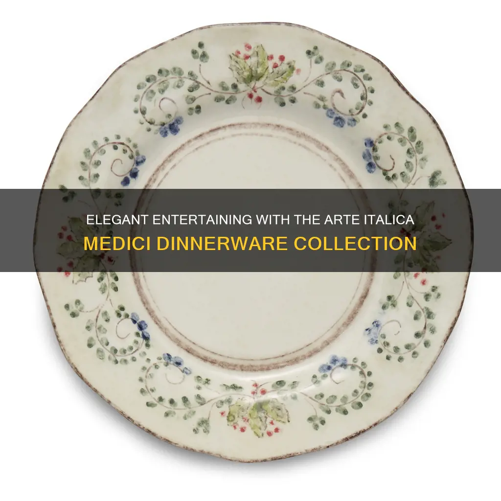 arte italica medici four piece dinnerware place setting