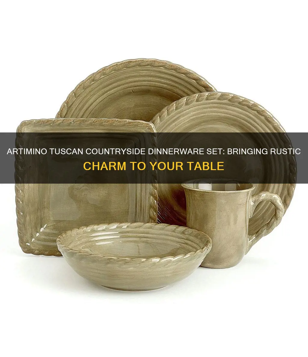 artimino tuscan countryside dinnerware set