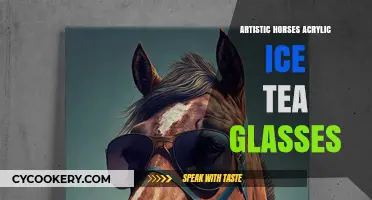 Artistic Horses: Acrylic Ice Tea Glasses for Creative Sipping
