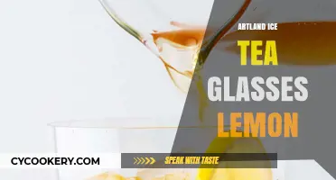 Refreshing Artland Ice Tea Glasses with Zesty Lemon Twist