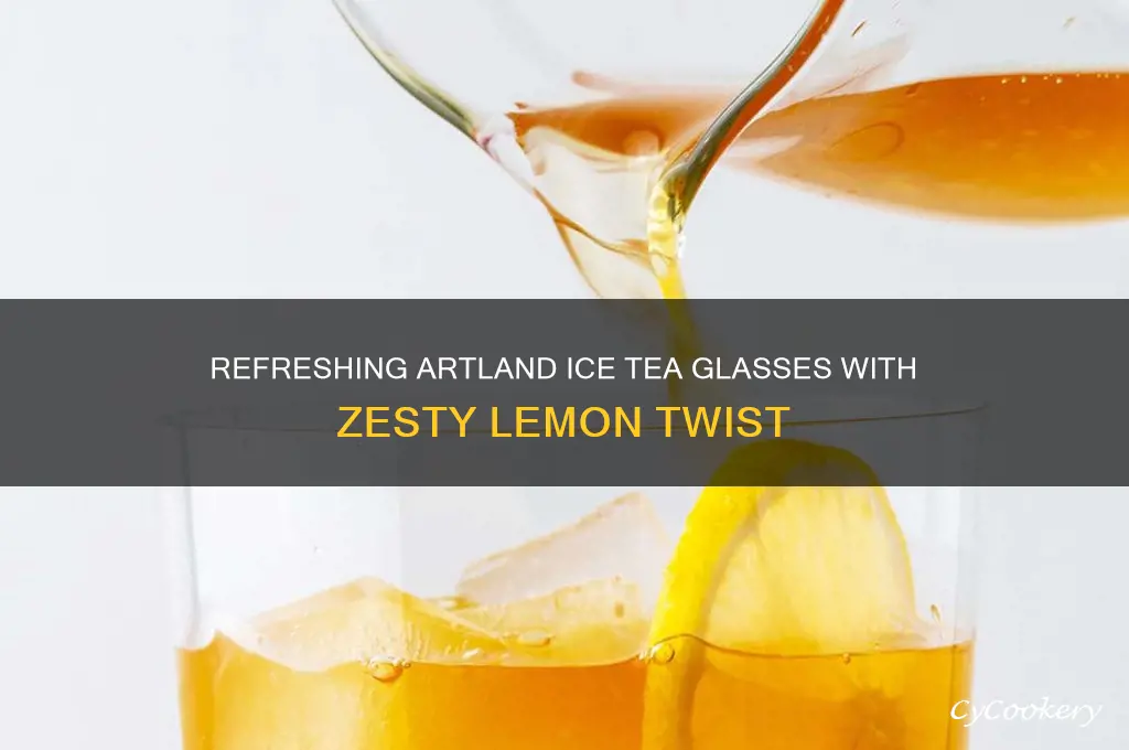 artland ice tea glasses lemon