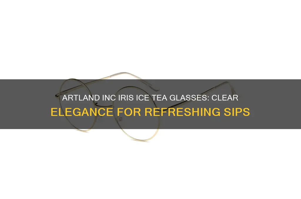 artland inc iris ice tea glasses clear