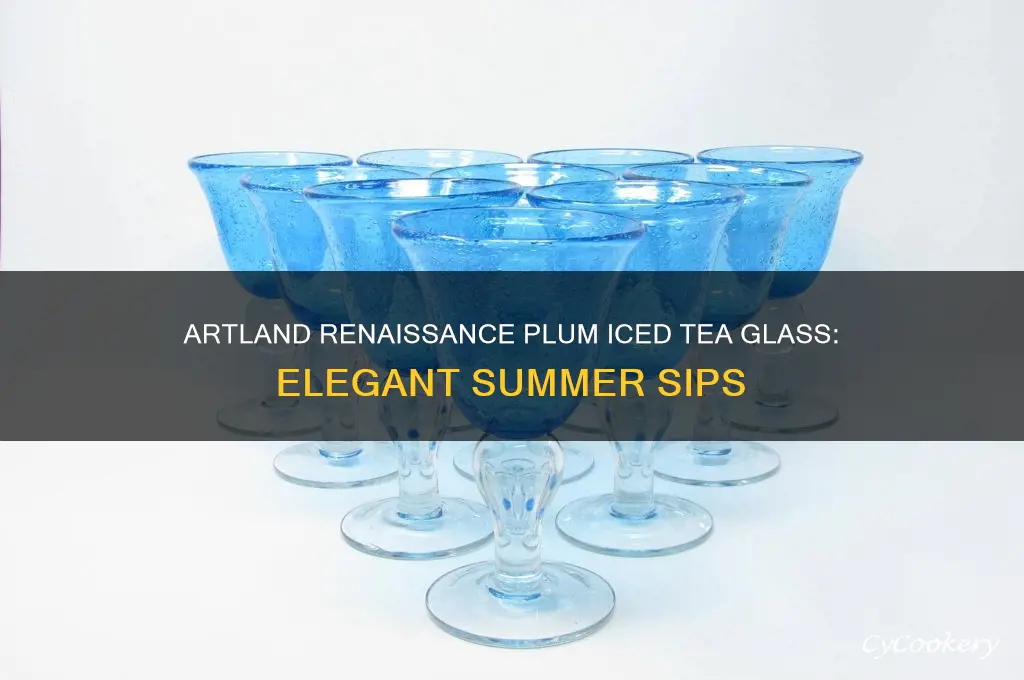 artland renaisdance plum iced tea glass