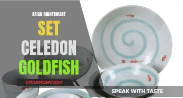 Celadon Goldfish Swim into View with Asian Dinnerware Sets