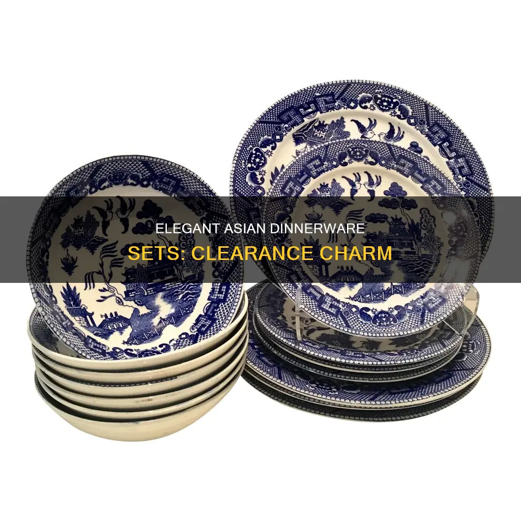 asian dinnerware sets clearance