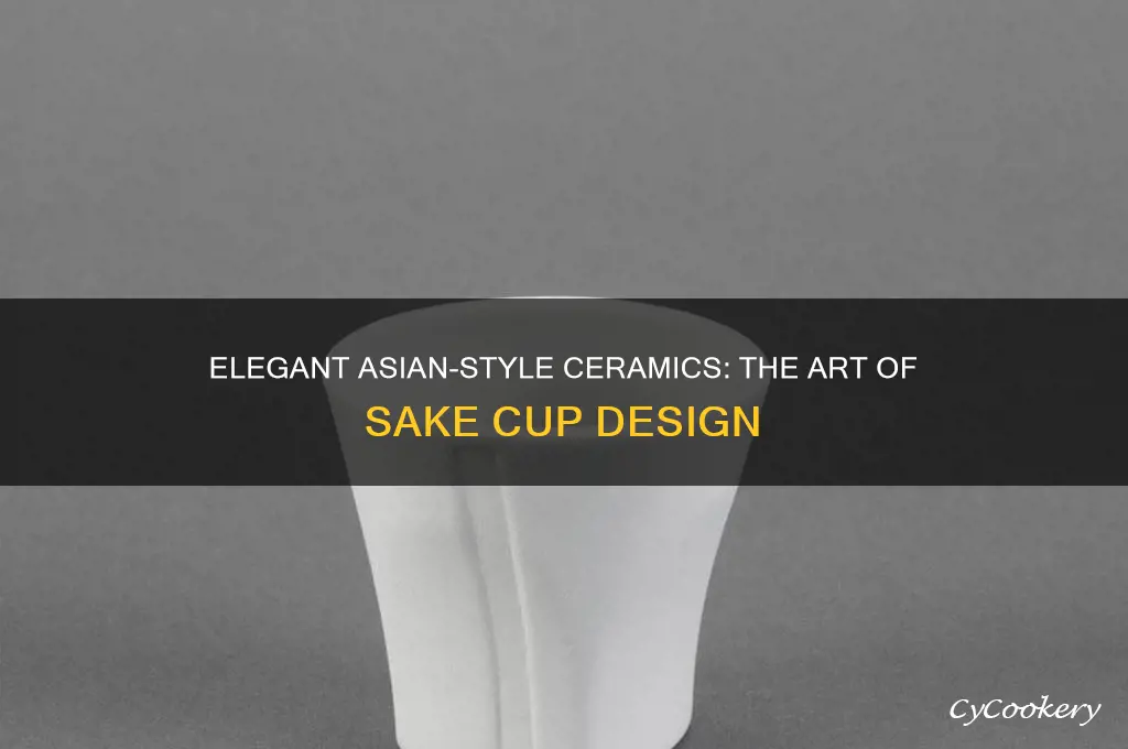 asian style ceramics sake cup