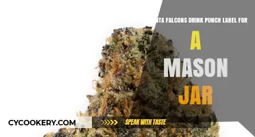 Atlanta Falcons Mason Jar Punch Label: DIY Game Day Fun