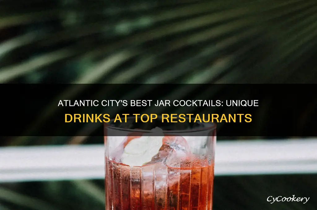 atlantic city restuarant with jar drinks