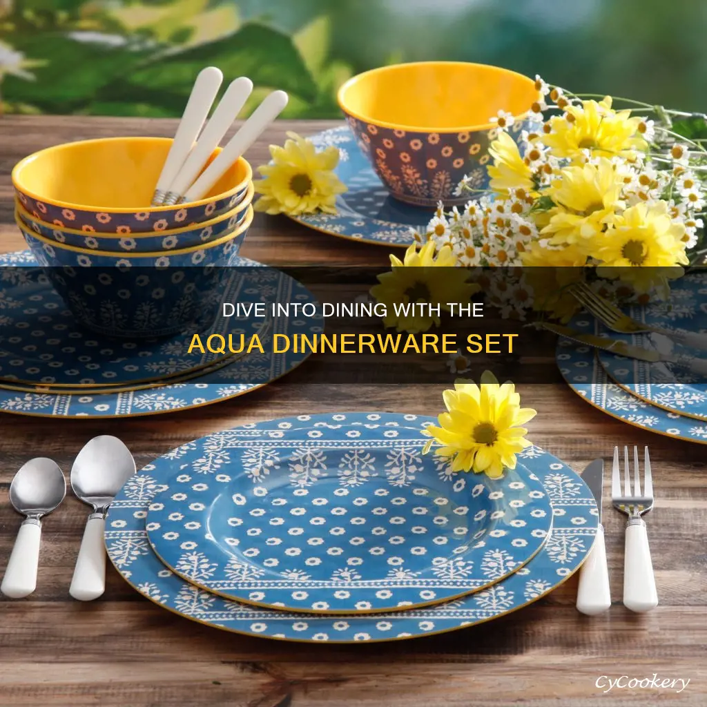 auqa dinnerware set