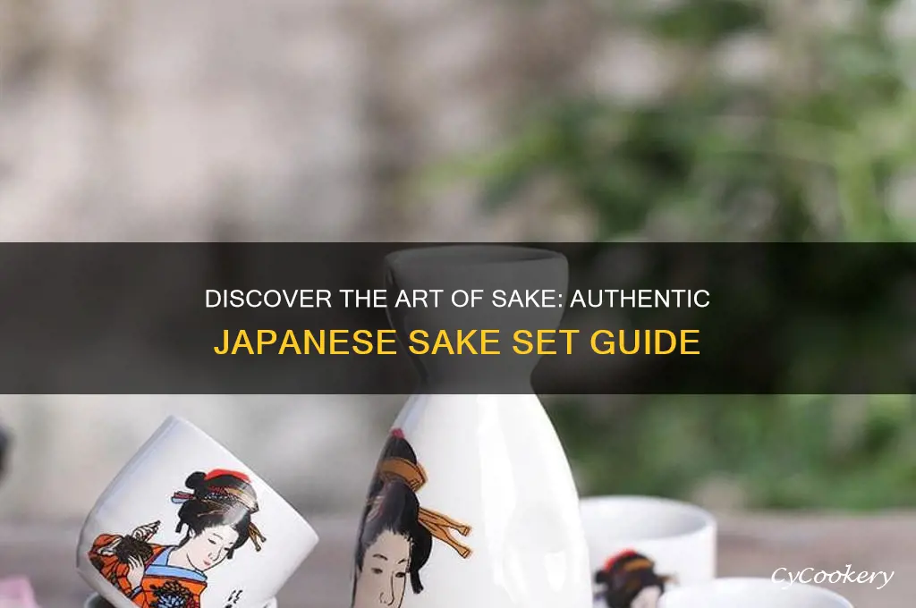 authentic japanese sake set