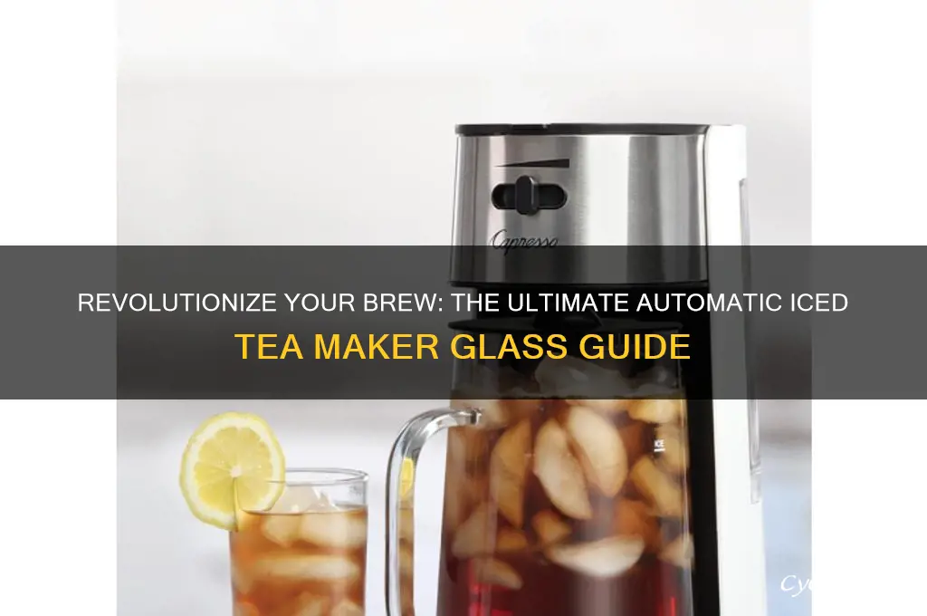 automatic ice tea maker glass