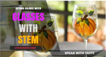 Elegant Autumn-Hued Stemmed Water Glasses for Seasonal Table Settings