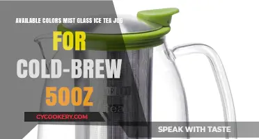 Chic Mist Glass Ice Tea Jug: 50oz Cold-Brew Colors Available