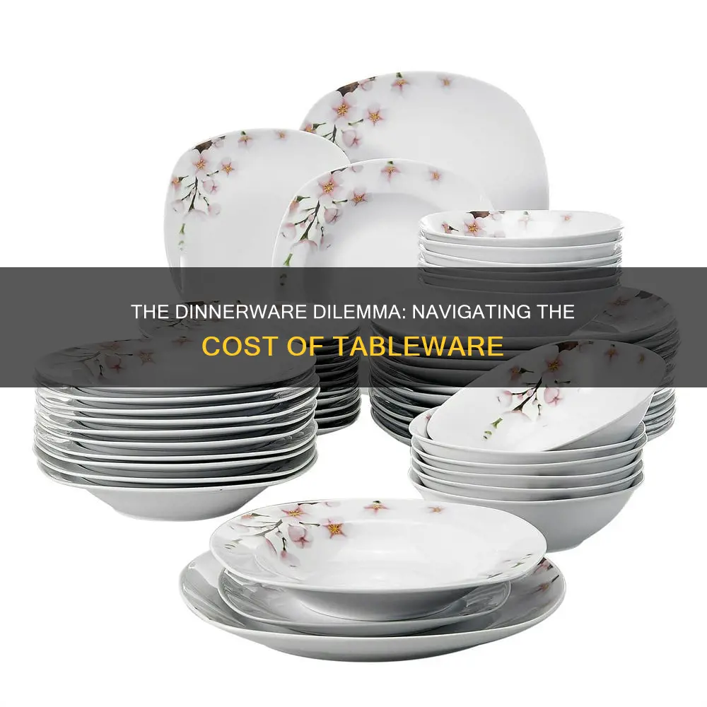 average cost of dinnerware set