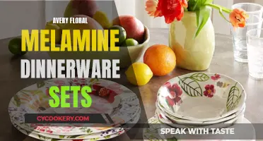 The Beauty of Melamine: Exploring Avery Floral Dinnerware Sets