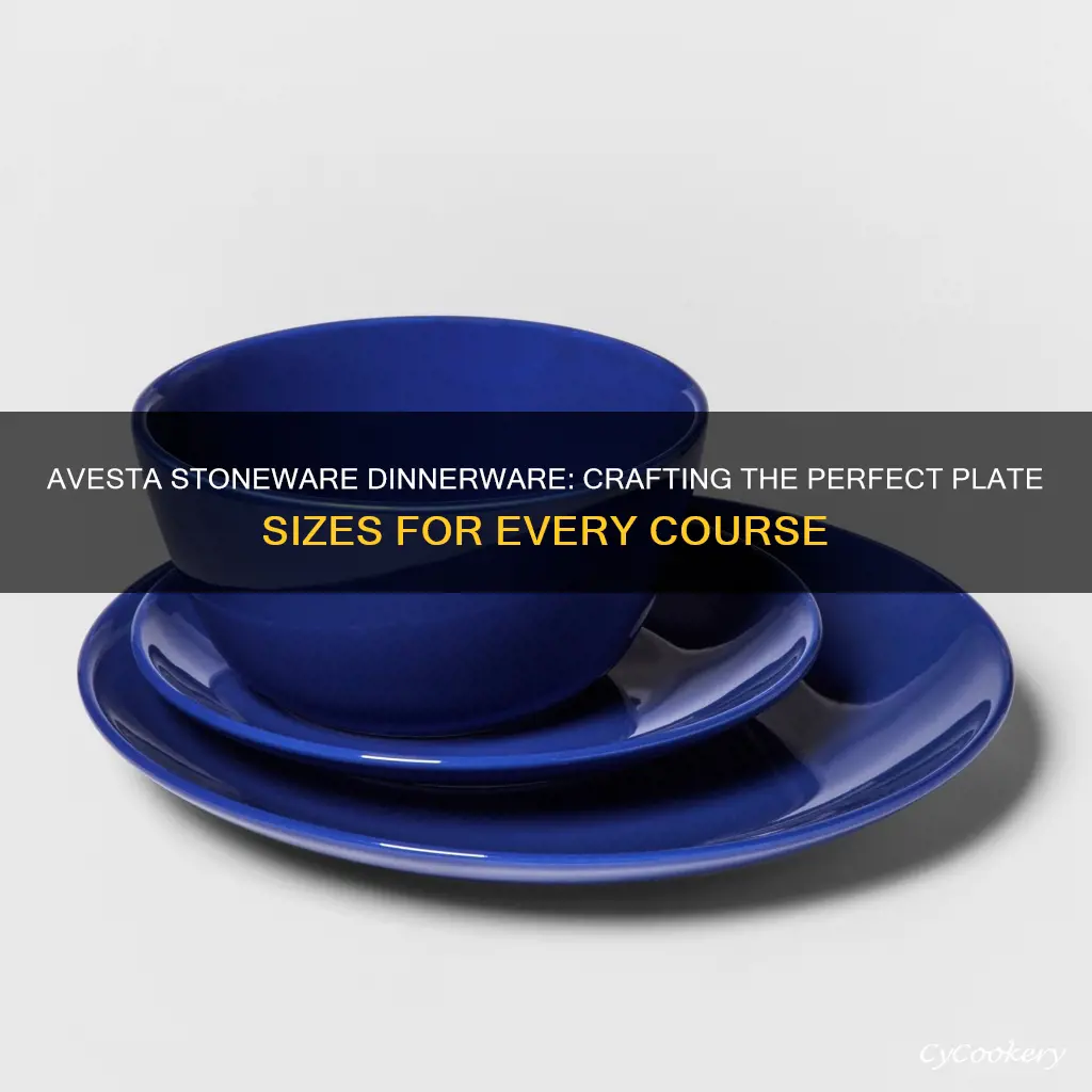 avesta stoneware dinnerware set plate sizes