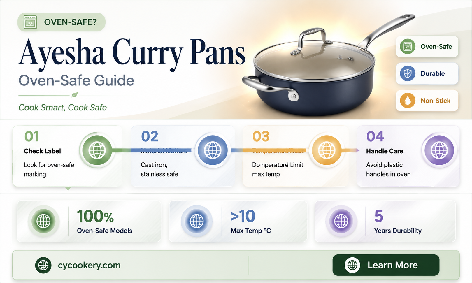 are ayesha curry pans oven safe
