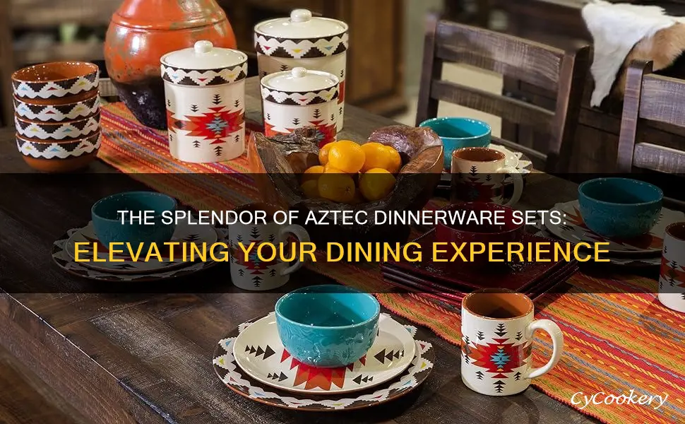 aztec dinnerware sets