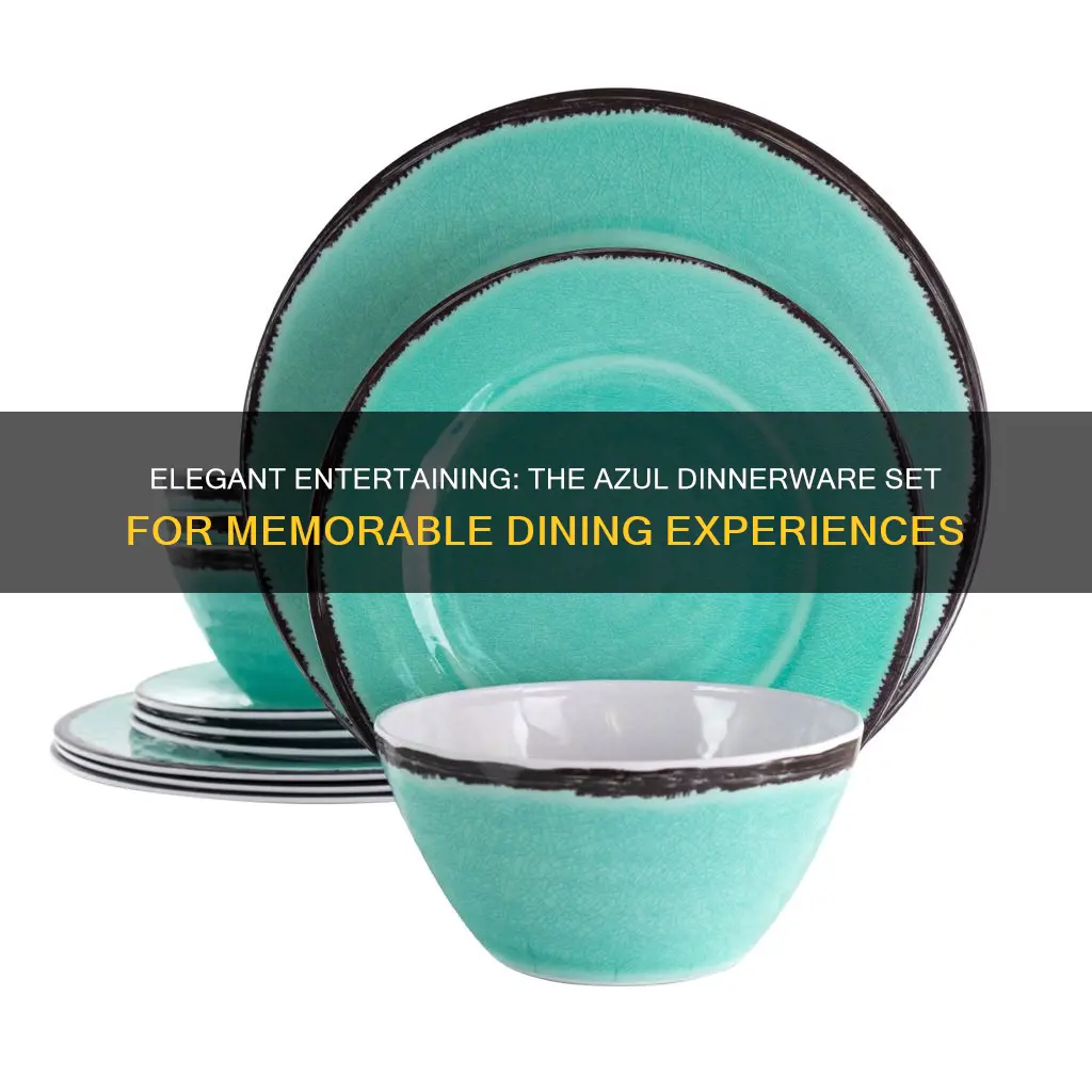 azul 18 piece dinnerware set