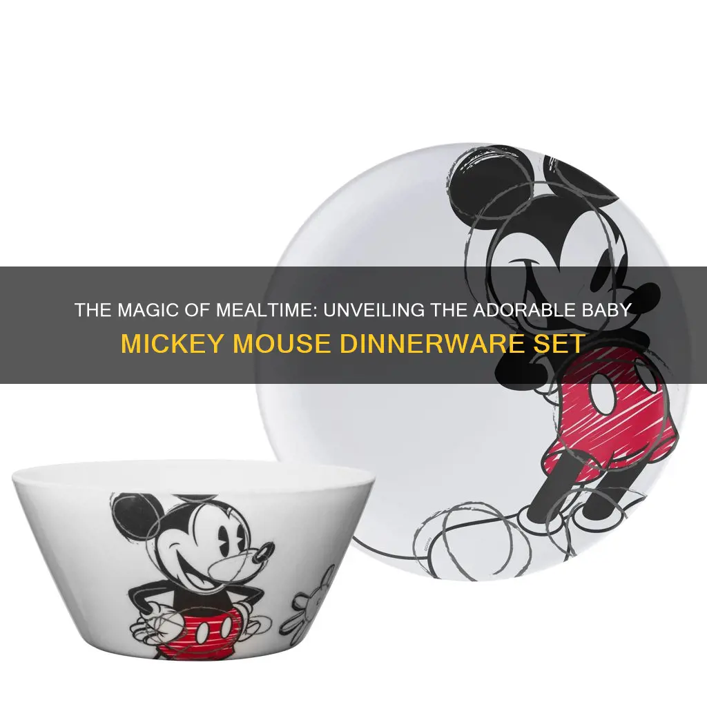 baby mickey mouse dinnerware set