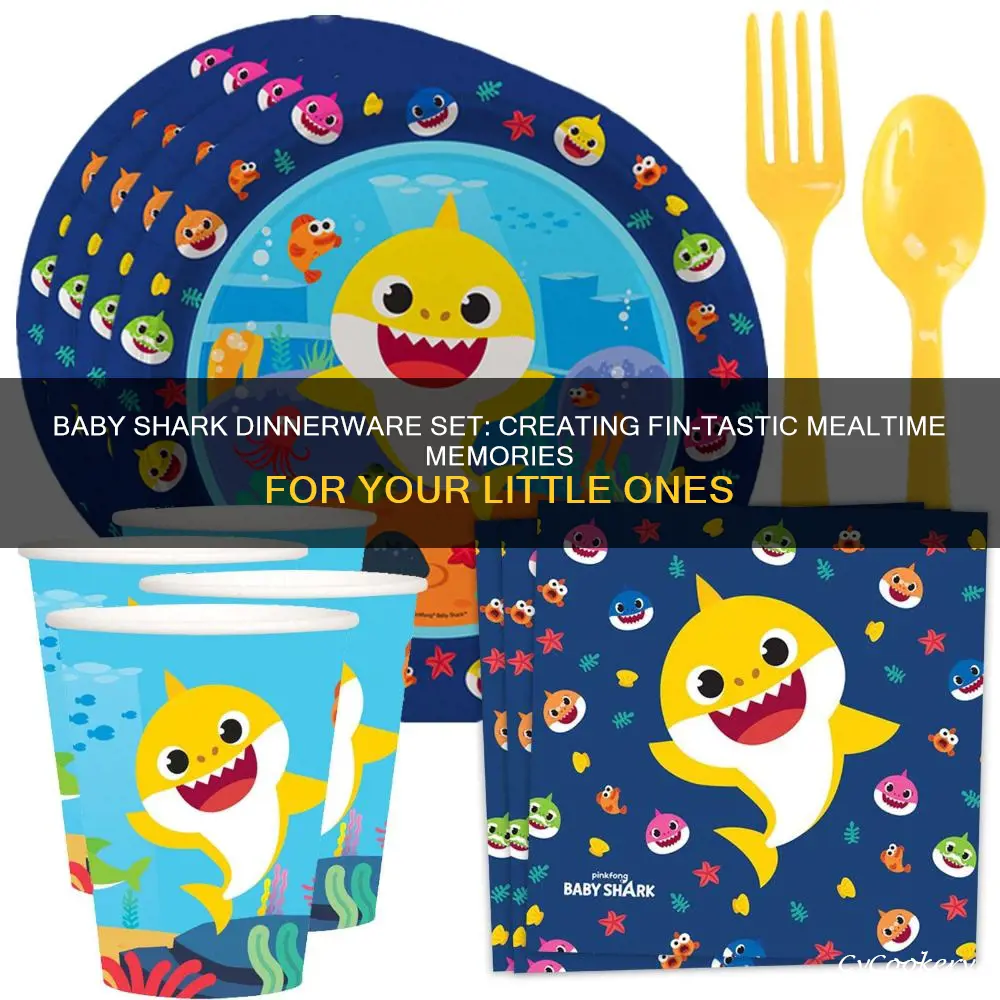 baby shark dinnerware set