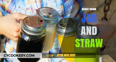 Eco-Friendly Badge Drink Jar: Stylish Straw Sipping Made Simple