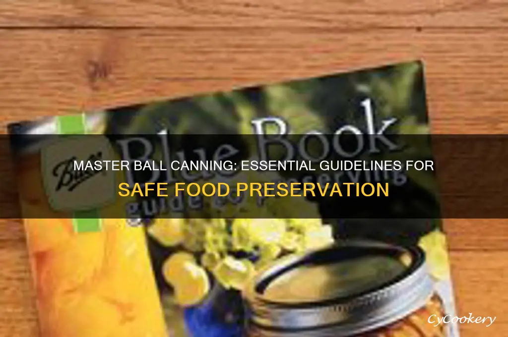 ball canning guidelines