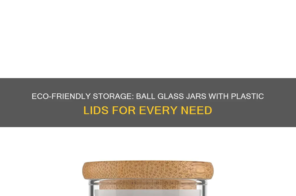 ball glass jars with plastic lids