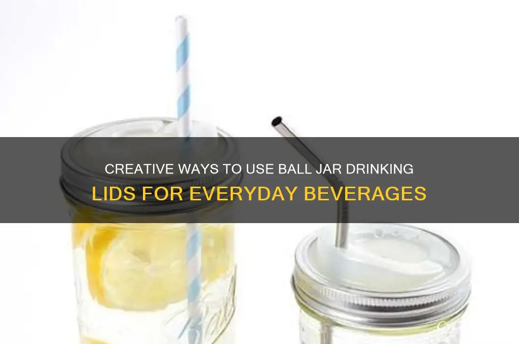 ball jar drinking lids