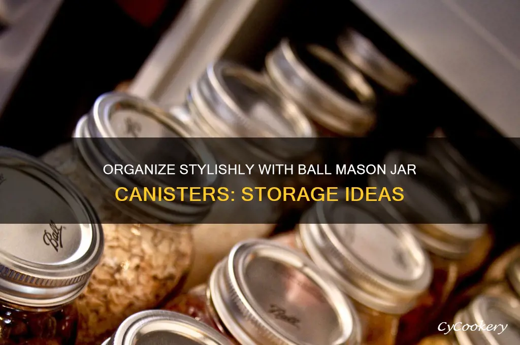 ball mason jar canisters