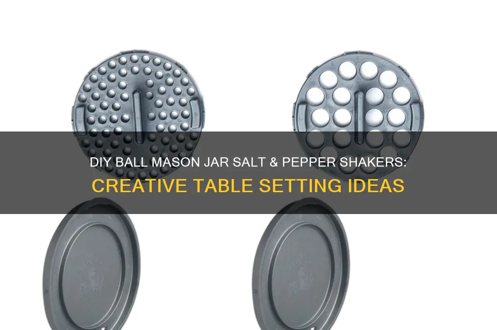 ball mason jars salt pepper shakers